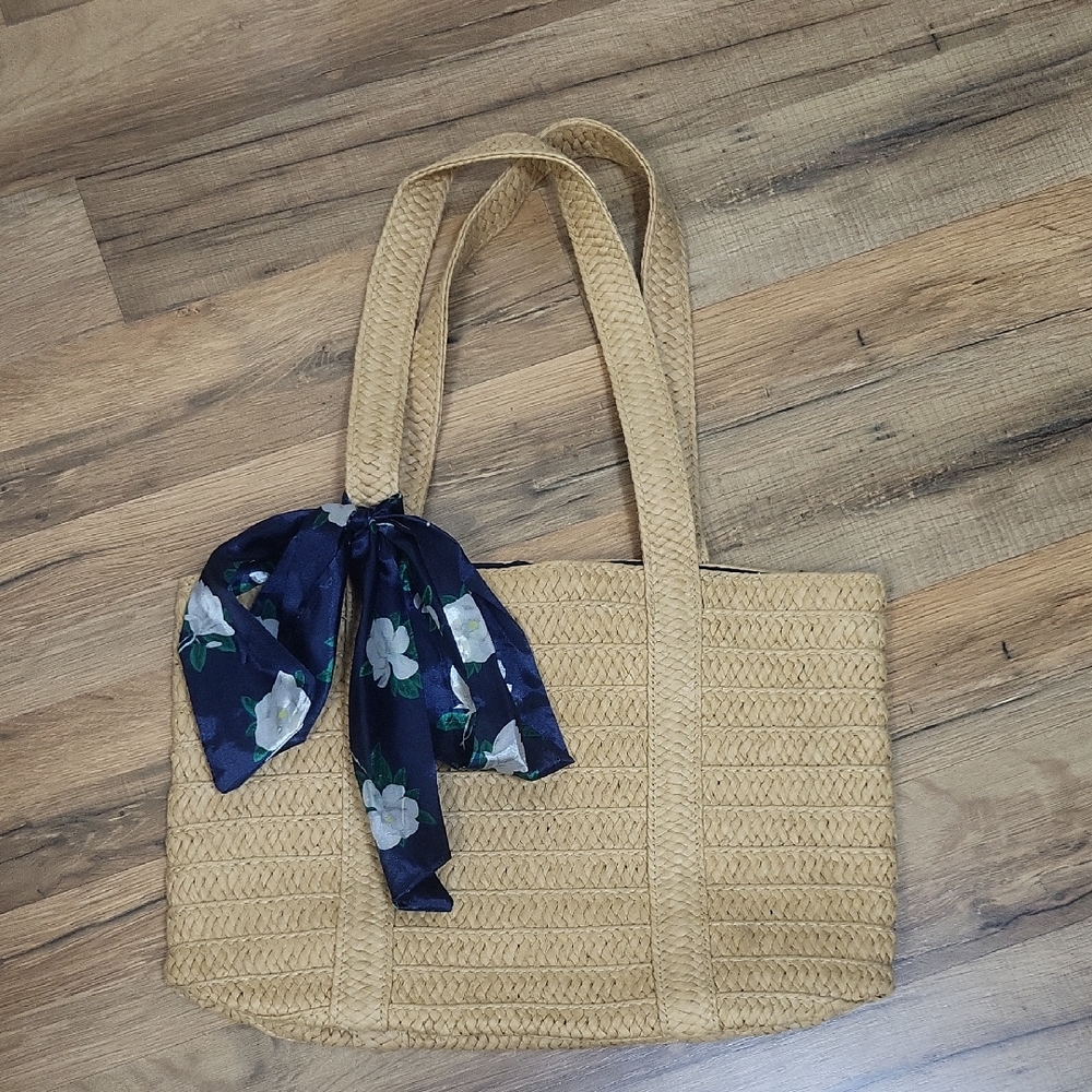 DRAPER JAMES Every Day Straw Shoulder Tote Bag